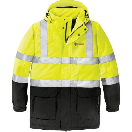 20-J799S, Small, Safety Yellow, Left Chest, Foley Lumber - Full Color.